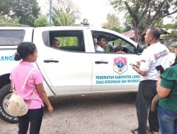 Hadang Corona Kadis Kominfo Lembata Terjun ke Lapangan