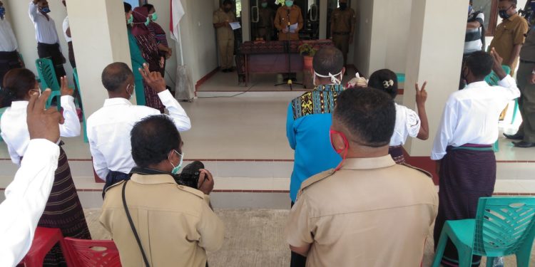 Halau Covid-19, Masyarakat Lebatukan wajib Pakai Masker dan Jaga Kebersihan Diri.