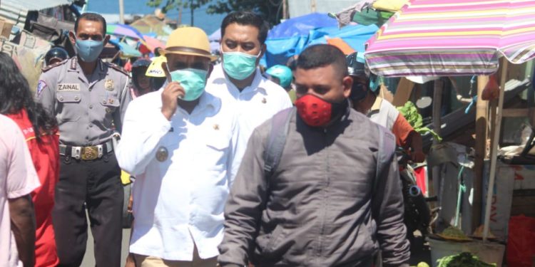 Wabup Agus Boli Sidak Harga sembako dan Berang Pedagang