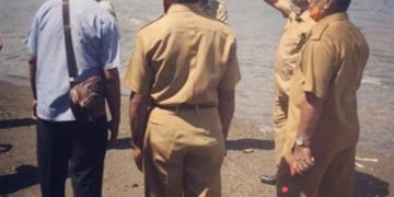 Bupati Anton Hadjon Tinjau Lokasi Pembangunan Talud Penahan Gelombang