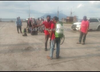 KM. Banawa Nusantara  Jemput 14 Warga Lembata di Larantuka, Apol Mayan :  “Pelaku Perjalanan Meningkat”