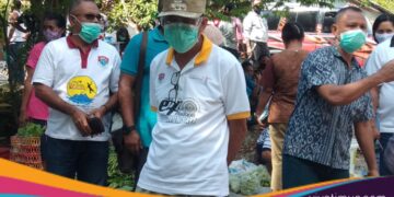 Tinjau Aktivitas Pasar Hadakewa, Bupati Sunur: Wajib Pakai Masker