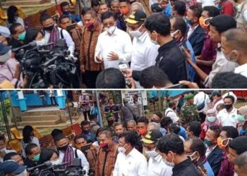 Menkominfo  Johnny G.Plate Minta Masyarakat Flotim Patuhi Protokol Kesehatan