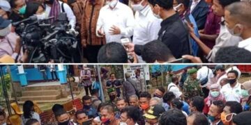 Menkominfo  Johnny G.Plate Minta Masyarakat Flotim Patuhi Protokol Kesehatan