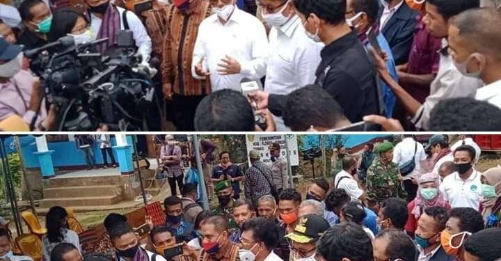 Menkominfo  Johnny G.Plate Minta Masyarakat Flotim Patuhi Protokol Kesehatan