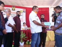 Bupati Anton Hadjon Resmikan Bantuan Stimulan Perumahan Swadaya, di Bahinga