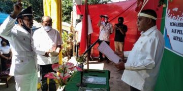 Bupati Anton Lantik Penjabat Kepala Desa Tobitika