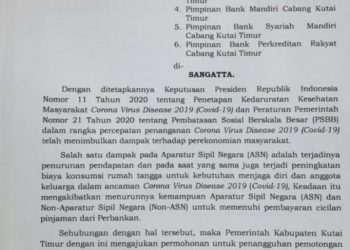 Bupati Kutai Timur Minta Perbankan Tangguhkan Pemotongan Pinjaman ASN