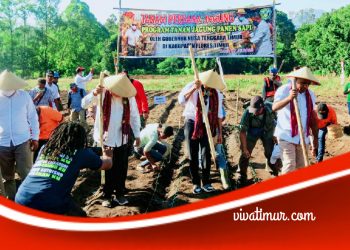 Gubernur Viktor Laiskodat Masuk Lumbung Pangan Konga, Flores Timur