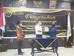 Hasil Pemeriksaan BPK 2019:Dogiyai Raih Opini Wajar Dengan Pengecualian