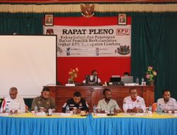KPU Gelar Pleno Rekap Daftar Pemilih, Hadapi Pilkada Lembata