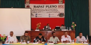 KPU Gelar Pleno Rekap Daftar Pemilih, Hadapi Pilkada Lembata