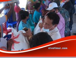 Bupati Lembata Launching Penyerahan Bansos Beras Kepada 9.914 KPM