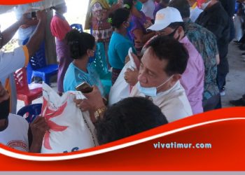 Bupati Lembata Launching Penyerahan Bansos Beras Kepada 9.914 KPM