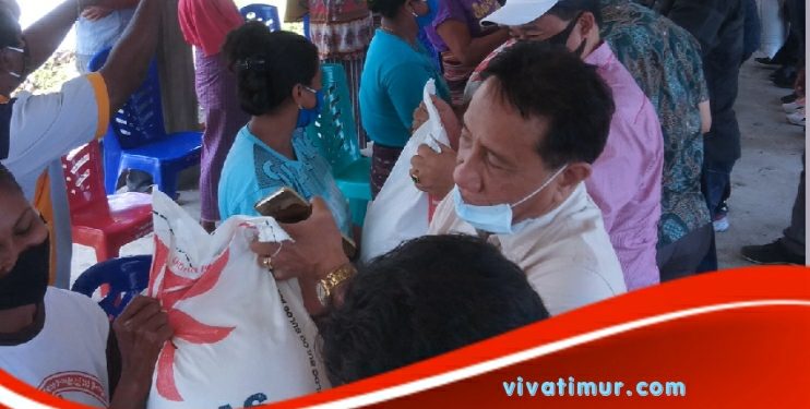Bupati Lembata Launching Penyerahan Bansos Beras Kepada 9.914 KPM