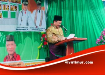 Wakil Menteri Agama, Dr. H. Zainud Kunjungi Lembata Letakan Batu Pertama Masjid Riangbao