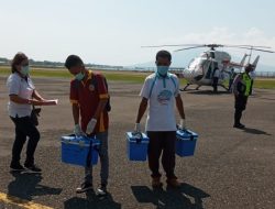Pemkab Lembata Gunakan Helikopter Jemput 150 Sampel Swab