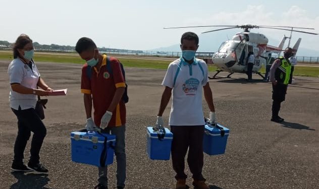 Pemkab Lembata Gunakan Helikopter Jemput 150 Sampel Swab