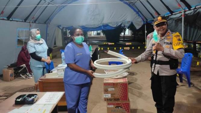Dua Rumah Sakit Dapat Bantuan AC dari Polres Merauke