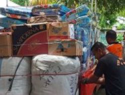 BPO Labuan Bajo Salurkan Bantuan Pengungsi Lembata Melalui BPBD Sikka