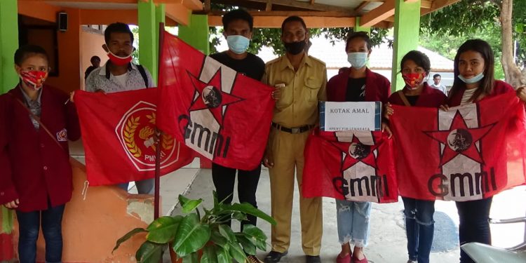 Perhipunan Mahasiswa IKTL Larantuka Aksi Galang Dana Bantu Korban Erupsi Ile Lewotolok Lembata