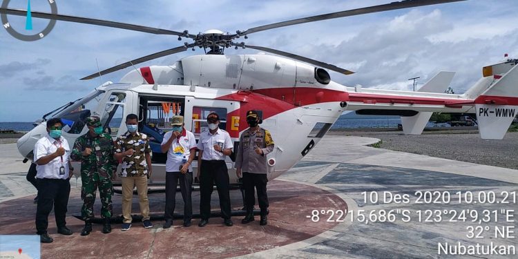 Bupati Sunur dan Forkompimda Patroli Mitigasi Udara Pantau Kondisi Terkini Gunung Ile Lewotolok Lembata