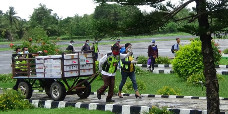 Tim Gugus Tugas Covid-19 Kabupaten Flotim Terima 4000 Dosis Vaksin Sinovac