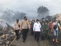 Bupati-Forkopimda Mabar Tinjau Pasar Malwatar Lembor Yang Terbakar