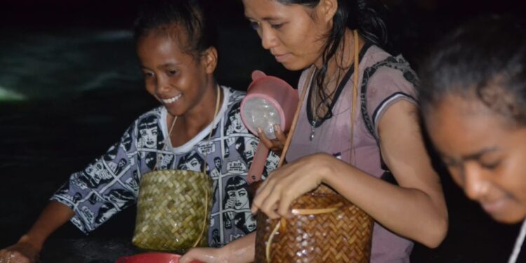 Tewa Nale, Tradisi Tangkap Cacing Laut di Desa Bubuatagamu Pulau Solor