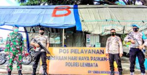 Polres Lembata Bangun Pos Pengamanan Jelang Hari Raya Paskah