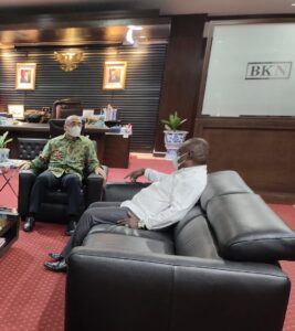 Bupati Merauke Bicara Empat 	Mata Dengan Kepala BKN