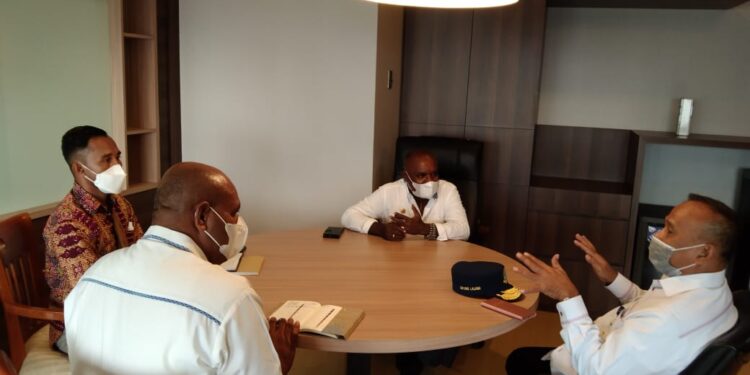 Rencana Pengiriman Beras ke Lembata-NTT, Bupati Merauke Temui Staf Khusus Menteri Perhubungan RI