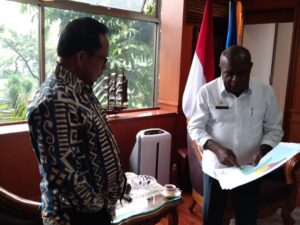 Meski Padat Jadwal, Mendagri Terima 	Bupati Merauke Diruang Kerjanya