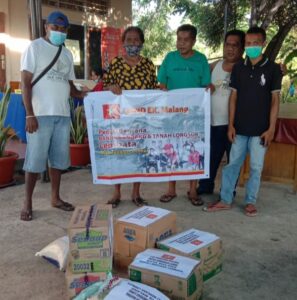 Peduli Korban Bencana di Lembata, LMND EK Malang Salurkan Bantuan