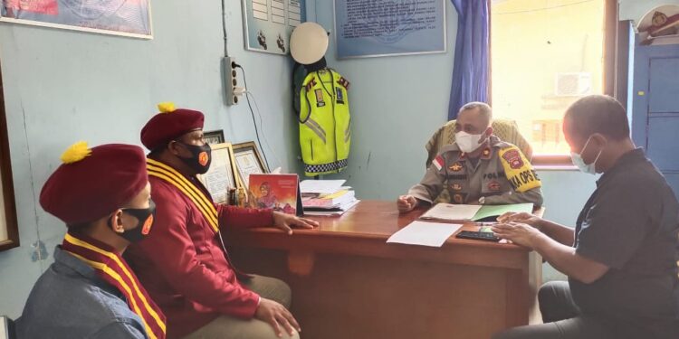 PMKRI Kapuas Hulu Audensi Dengan Wakapolres Nyatakan Sikap, Siap Amankan Paskah