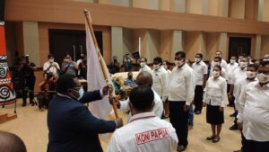 Pengurus KONI Kabupaten Merauke Dilantik, Kogoya: Urus Olahraga Itu Sulit