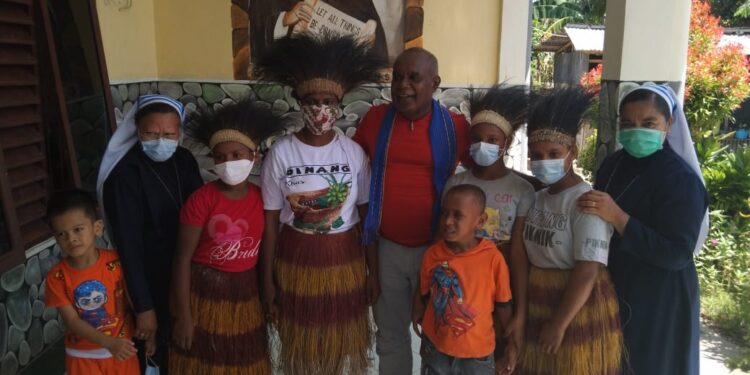 Bupati Merauke Berkunjung ke Panti Asuhan St. Vincentius Alma