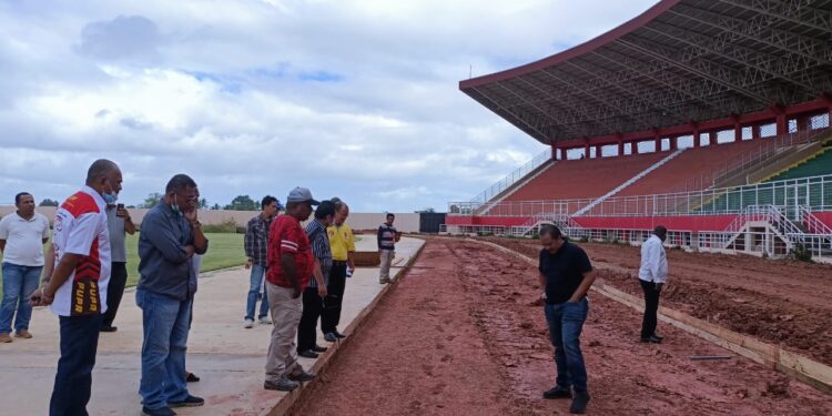 Bupati Merauke Kecewa, Sejumlah Item Pekerjaan di Stadion Katalpal Belum Dirampungkan