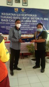 Pelaksanaan Uji Kompetensi Keahlian (UKK) SMK Negeri Ileape Pasca Banjir Bandang