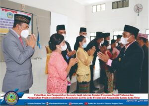 Wabup Matim Jaghur Stefanus Lantik 9 Pejabat Pimpinan Tinggi Pratama