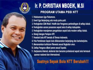 Gubernur Viktor Minta Chris Mboeik Majukan Sepakbola NTT