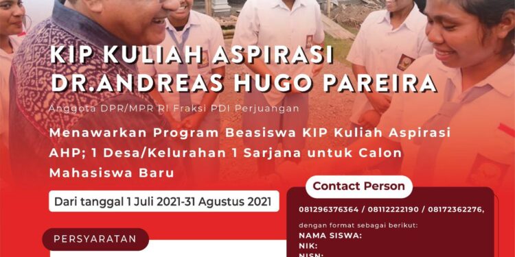 Beasiswa KIP Kuliah Aspirasi AHP: 1 Desa/Kelurahan 1 Sarjana
