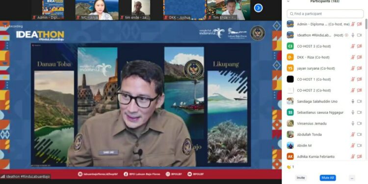 Menparekraf Apresiasi Terselenggaranya IDEATHON #RinduLabuanBajo