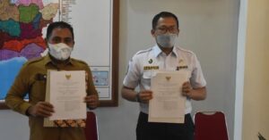 Pemkab Mabar – KUPP Labuan Bajo Tandatangani PKS Pengawasan Lalu Lintas Angkutan Laut