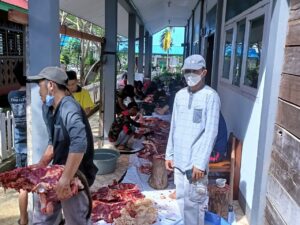 Di SMP Muhammadyah Merauke,  Empat  Sapi dan Satu Kambing Di Potong