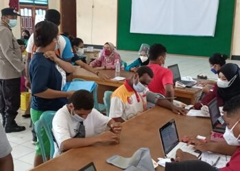 Subda PON Merauke Terus Genjot Vaksinasi, Hitungan 	Tiga Hari,  Seribuan Lebih Masyarakat Divaksin