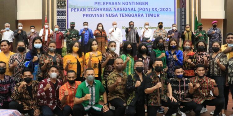 Gubernur NTT Resmi Lepas Kontingen PON NTT ke Papua