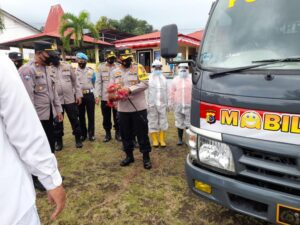 Polres Ende Launching Mobil Senyum Covid-19