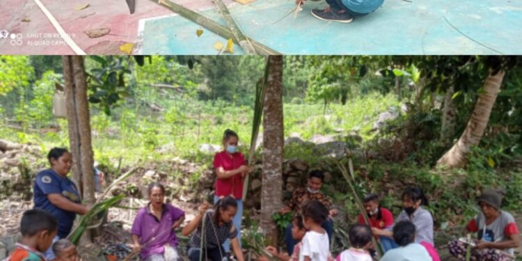 Mahasiswa KKN STPM Ende Bersama Pemuda Lakukan Kegiatan Home Industri di Desa Tiwu Tewa
