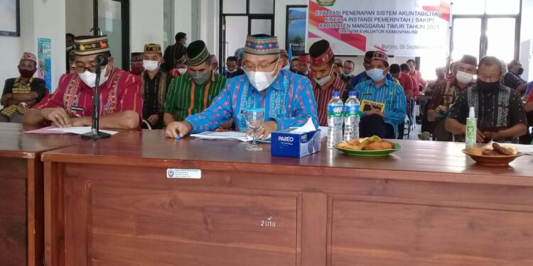 Rapat Evaluasi SAKIP Manggarai Timur Secara Virtual